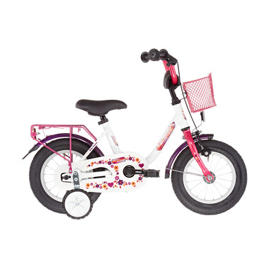Vélo Enfant VERMONT GIRLY 12" Blanc/Rose 2021